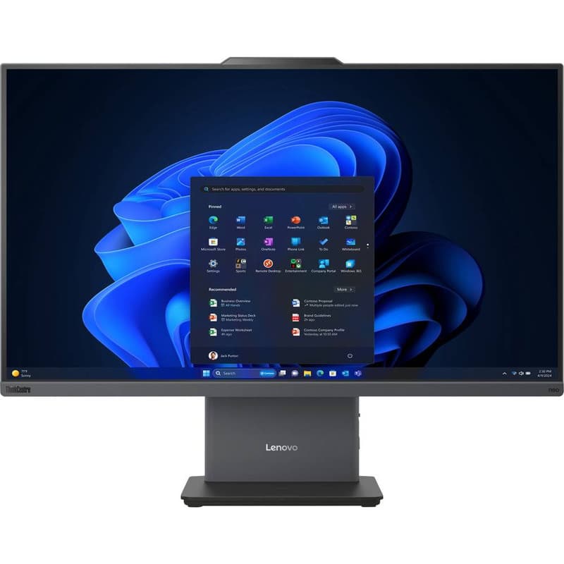 کامپیوتر همه کاره 27 لنوو مدل ThinkCentre neo 50a 27 Gen 5 با پردازنده Core i7 13620H رم 8 گیگابایت از نوع DDR5 حافظه داخلی 512 گیگابایت SSD کارت گرافیک UHD Graphics (integrated) نمایشگر از نوع IPS