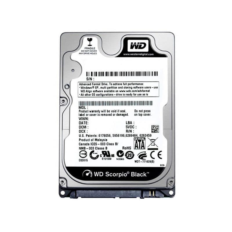 هارد دیسک وسترن دیجیتال مدل WD500LPLX ظرفیت 500 گیگابایت