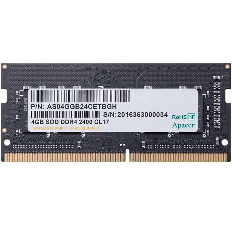 رم لپ‌تاپ DDR4 تک کاناله 2400 مگاهرتز CL17 اپیسر مدل SOD ظرفیت 4 گیگابایت