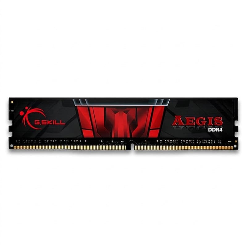 رم کامپیوتر جی‌اسکیل DDR4 تک کاناله 8 گیگابایت مدل AEGIS فرکانس 3200 مگاهرتز تایمینگ CL16 و ولتاژ کاری 1.35 ولت