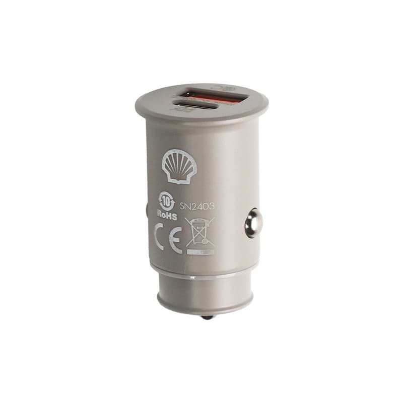 شارژر فندکی 30 وات دو پورت شل مدل CCT006