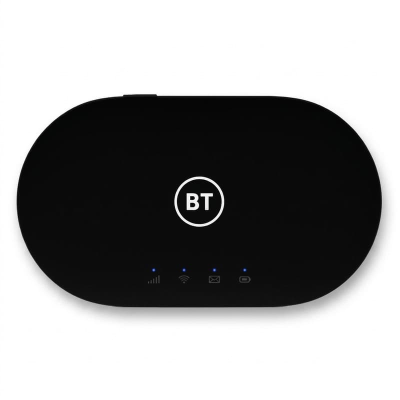 مودم 4.5G قابل حمل آلکاتل مدل BT71 با تکنولوژی Cat6 و Cat7، سرعت دانلود تا 300Mbps، پشتیبانی همزمان از 20 کاربر، وای‌فای دو بانده 2.4GHz و 5GHz، استاندارد IEEE 802.11b/g/n/ac، باتری با شارژدهی 7 تا 8 ساعت و قابلیت ارسال SMS