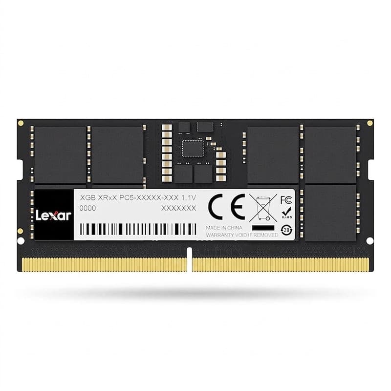 رم لپ‌تاپ DDR5 تک کاناله 5600 مگاهرتز CL46 لکسار مدل 262PIN ظرفیت 16 گیگابایت