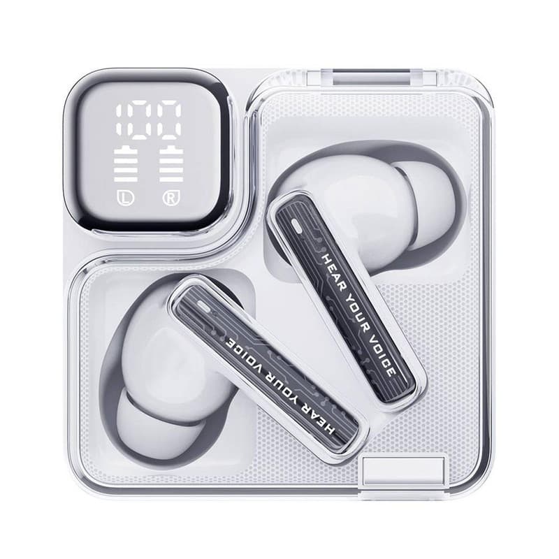 هدفون بلوتوثی کیو سی وای مدل MeloBuds Neo بدون قابلیت نویز کنسلینگ، درگاه شارژ USB Type-C، مقاوم در برابر رطوبت و عرق با استاندارد IPX5