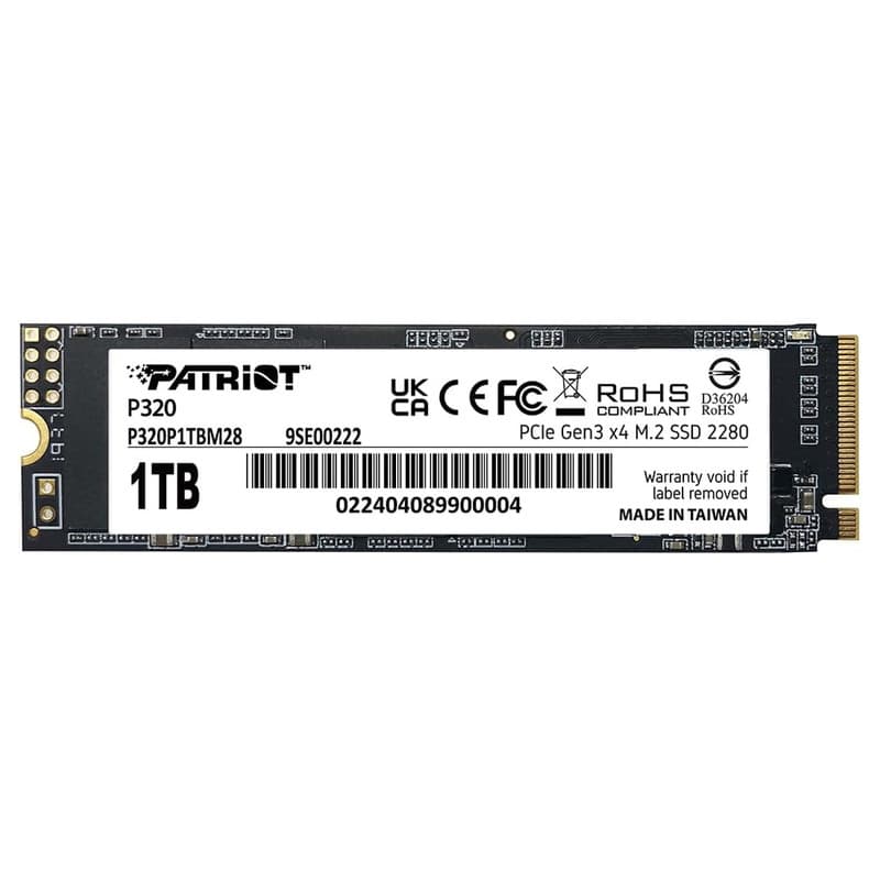 اس اس دی اینترنال PCIe Gen3 x4 پتریوت مدل P320 ظرفیت 1 ترابایت
