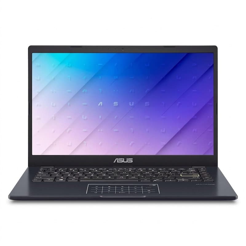 لپ‌تاپ ایسوس مدل Vivobook Go 14 E410KA-CL464 با پردازنده Celeron N4500، رم DDR4 4GB با فرکانس 3200MHz، حافظه هیبریدی با ظرفیت 256GB حافظه SSD و 64GB حافظه eMMC، نمایشگر لمسی 14 اینچ TN با وضوح Full HD، دارای نامبرپد دیجیتال، سیستم‌عامل Windows، کاستو