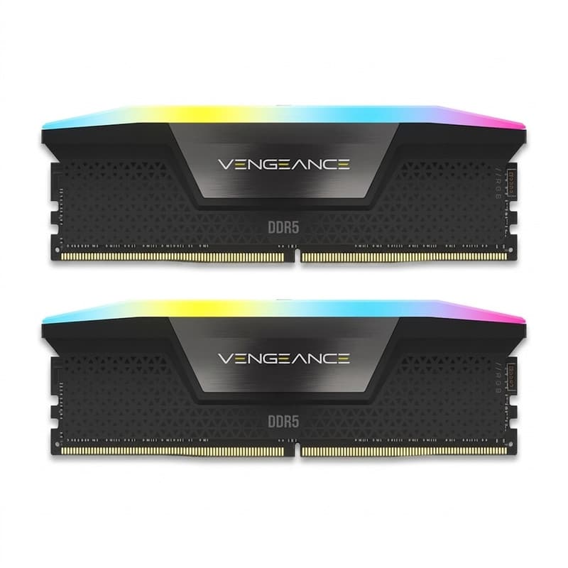 رم دسکتاپ کورسیر مدل VENGEANCE RGB DDR5 دو کاناله 32 گیگابایت 5600 مگاهرتز تایمینگ CL40 با هیت‌سینک خنک‌کننده