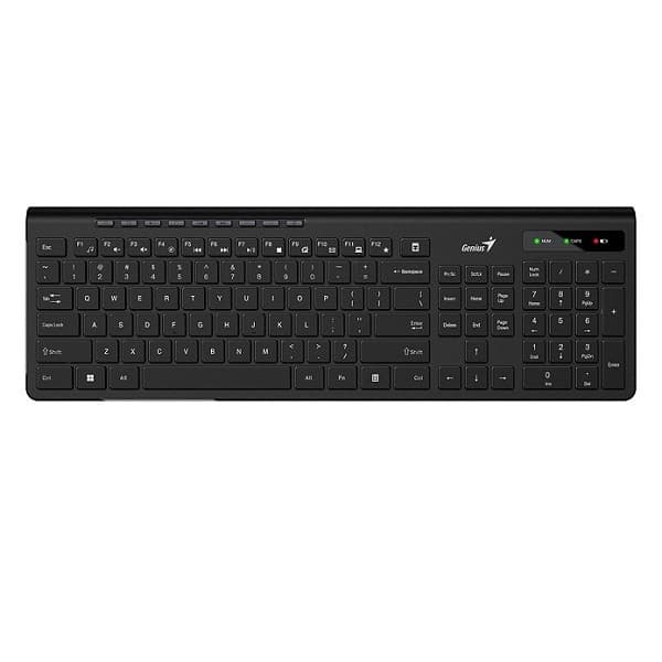 کیبورد بی سیم جنیوس مدل SLIM STAR 7230، سوییچ ممبران، Full-Size