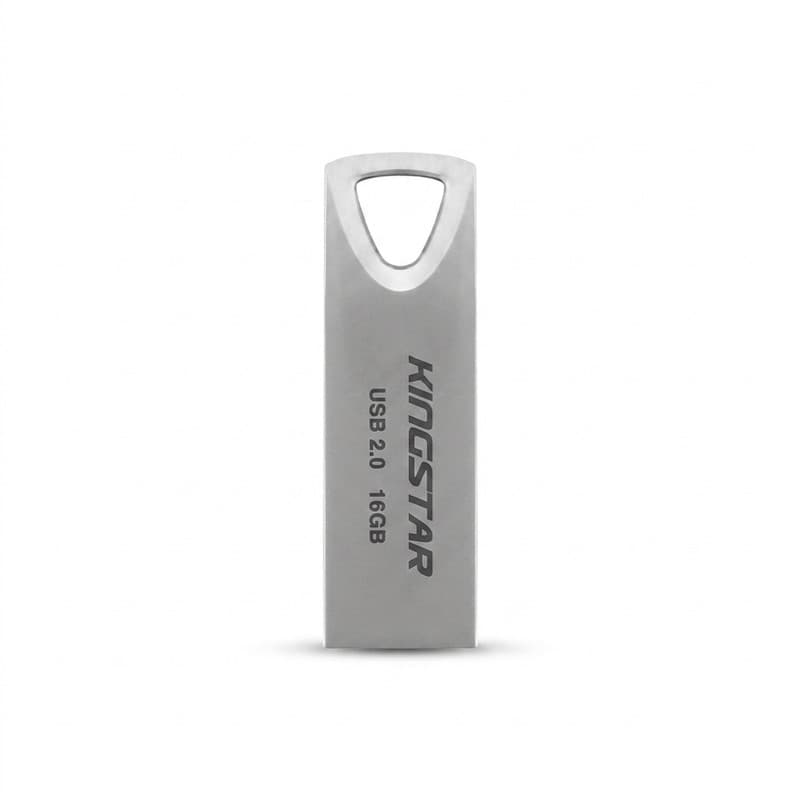 فلش مموری کینگ استار مدل KS222 ظرفیت 16 گیگابایت با رابط USB 2.0، بدنه فلزی مقاوم در برابر آب، شوک، لرزش و گرد و غبار