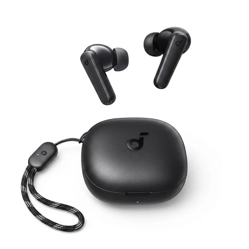 هدفون بلوتوثی انکر مدل SoundCore R50i A3949 بدون قابلیت نویز کنسلینگ، درگاه شارژ USB Type-C، دارای فناوری AI-Enhanced Calls برای کاهش نویز و بهبود مکالمات، مقاوم در برابر رطوبت و عرق