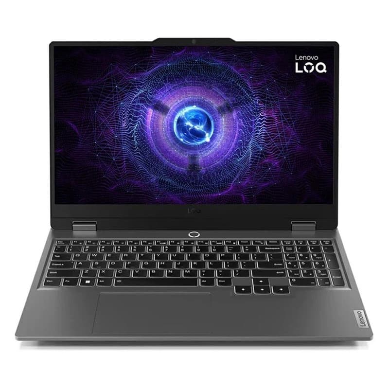 لپ‌تاپ لنوو مدل LOQ 15IAX9 با پردازنده Core i5-12450HX و گرافیک RTX3050 6GB، رم DDR5 12GB با فرکانس 4800MHz، حافظه SSD با ظرفیت 512GB، نمایشگر 15.6 اینچ IPS با وضوح Full HD و نرخ به‌روزرسانی 144Hz، دارای نور پس‌زمینه کیبورد