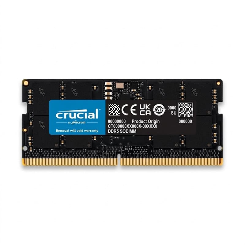 رم لپ‌تاپ DDR5 تک کاناله 16 گیگابایت 5600 مگاهرتز کروشیال مدل CT16 با تایمینگ CL46