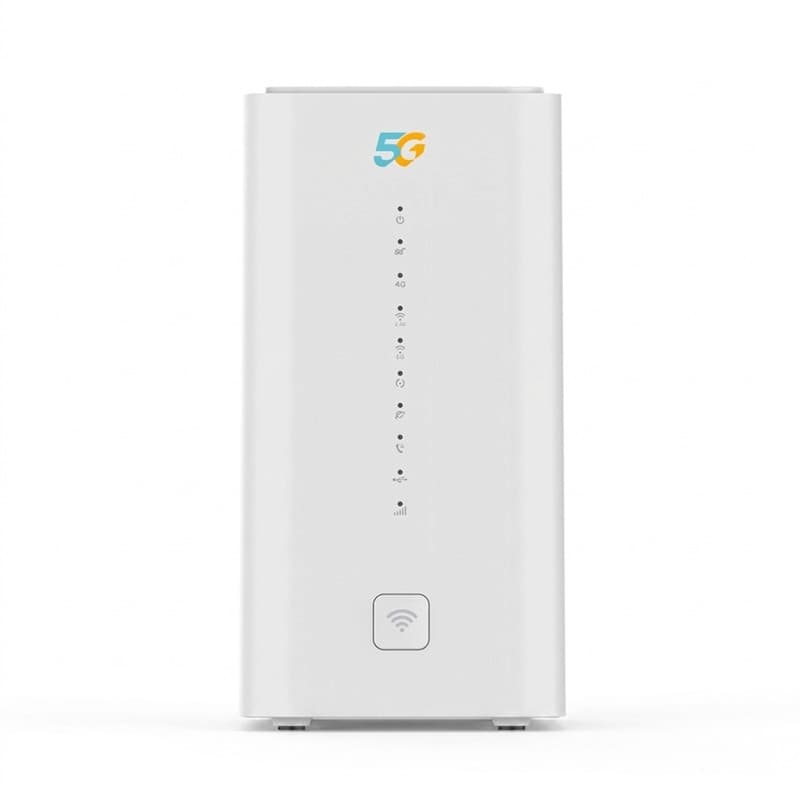 مودم 5G همراه اول مدل HA5420 با سرعت دانلود 4.67 گیگابیت بر ثانیه، پشتیبانی از Wi-Fi 6، اتصال بی‌سیم و باسیم، قابلیت اتصال 64 کاربر، امنیت پیشرفته