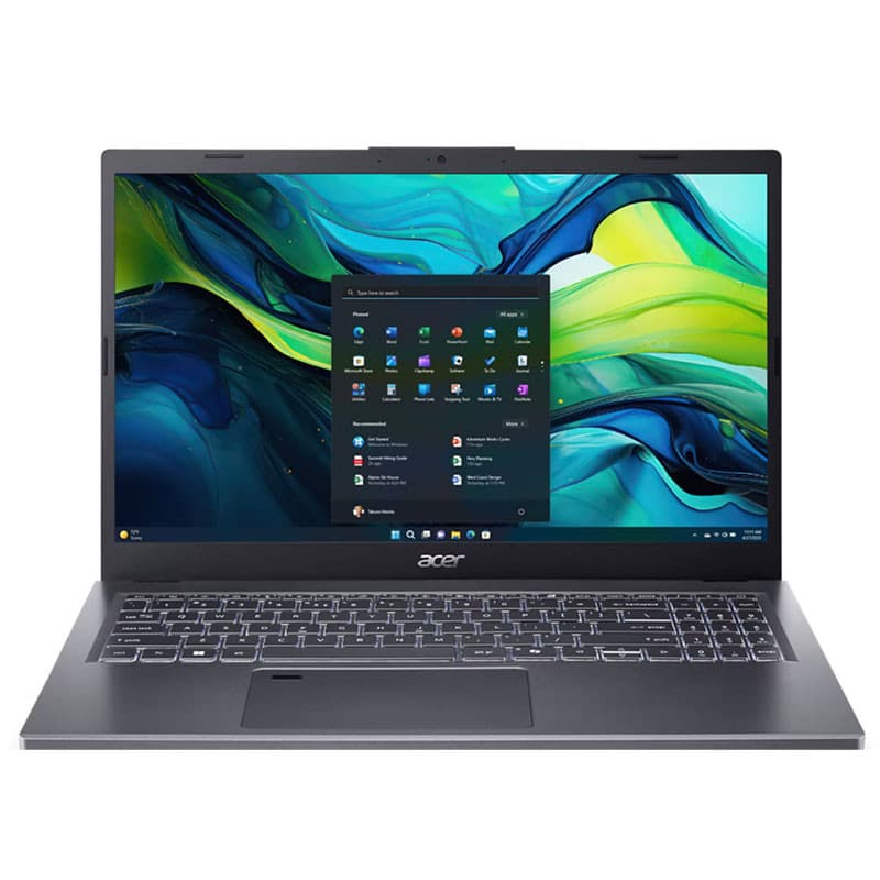 لپ تاپ 15.6 اینچی ایسر مدل Aspire 15 A15-51M-78MW-i7 13620H-16GB LPDDR5 4800MHz-512GB SSD-Fingerprint-Backlit