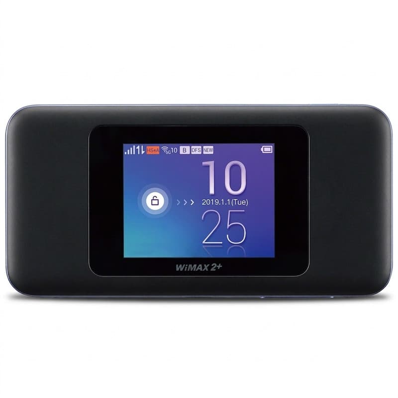 مودم همراه 4G یوکیو مدل Speed Wifi Next W06 با صفحه نمایش 2.4 اینچی تاچ اسکرین، باتری 3000 میلی‌آمپری با شارژدهی 7 ساعت، پشتیبانی همزمان 16 کاربر، اتصال از طریق سیمکارت و کابل Type-C، سازگار با ویندوز و مک او اس