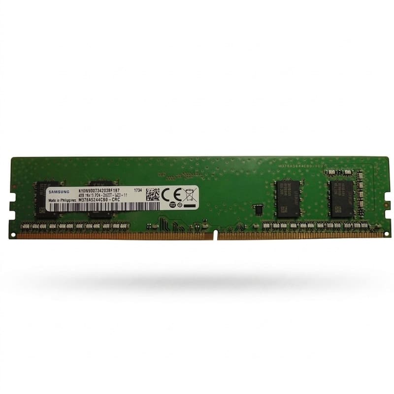 رم کامپیوتر DDR4 تک کاناله 2400 مگاهرتز CL17 سامسونگ مدل M378A5244CB0-CRC ظرفیت 4 گیگابایت