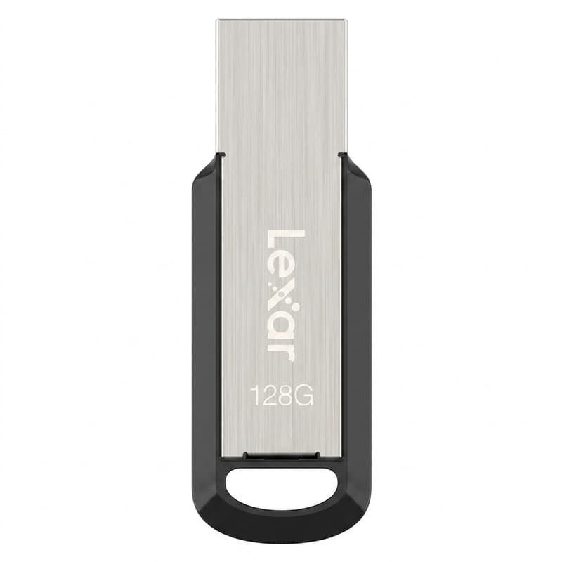 فلش مموری لکسار مدل M400 ظرفیت 128 گیگابایت رابط USB 3.0 مقاوم در برابر ضربه و سازگار با سیستم‌های PC و Mac