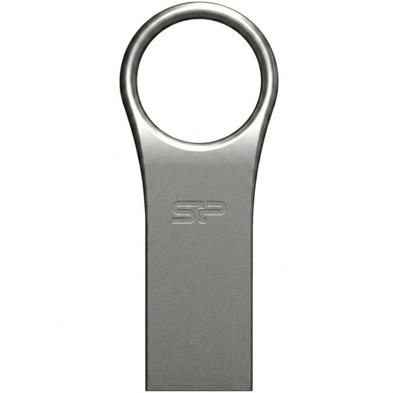 فلش مموری 32 گیگابایت سیلیکون پاور مدل Firma F80 با رابط USB 2.0، بدنه آلیاژ روی بدون درب و مقاوم در برابر شوک و لرزش