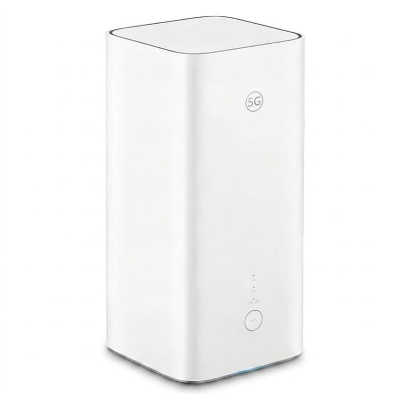 مودم 5G روتر بی‌سیم هوآوی مدل H158-381 5G CPE PRO5 با سرعت دانلود 5.4 گیگابیت، پشتیبانی از وای‌فای 6 AX7200، قابلیت اتصال همزمان 128 کاربر، تجمیع فرکانس 5G و 4G، پورت 2.5 گیگابیتی و 1 گیگابیتی و نرم‌افزار مدیریت Huawei AI Life