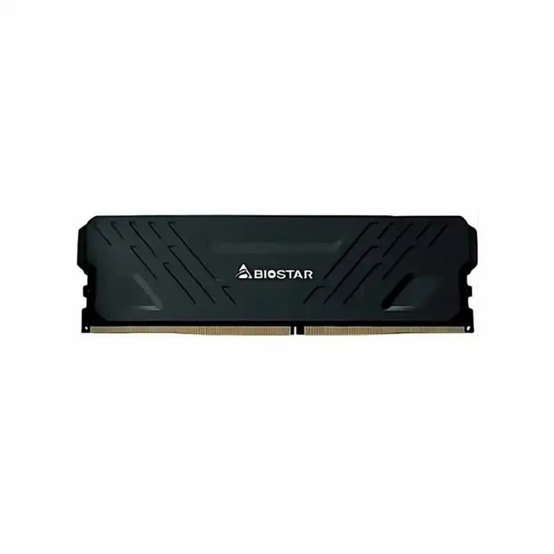 رم دسکتاپ بایوستار Storming V 16GB DDR4 3200MHz تک کاناله CL16 با هیت‌سینک آلومینیومی و ولتاژ 1.35 ولت